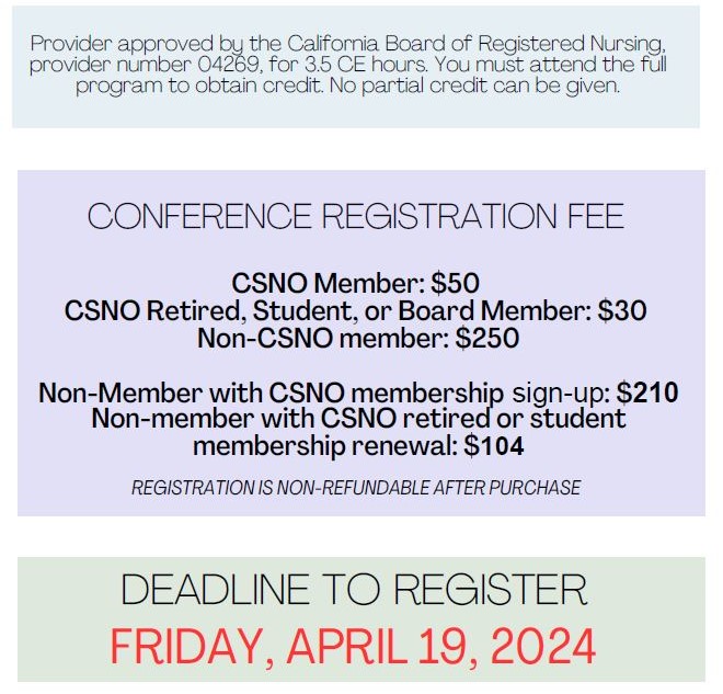 Central Coast CSNO Spring Conference